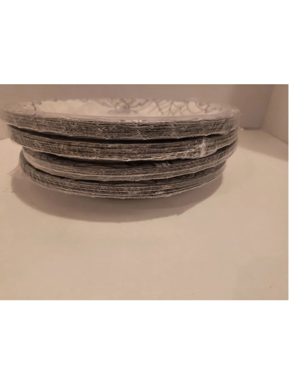 Paper Plates Skull Crow Candles Potions Halloween Theme Gothic 4 Packs 64 Total